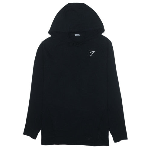 Gymshark Women Black XL Pullover Hoodie with Logo