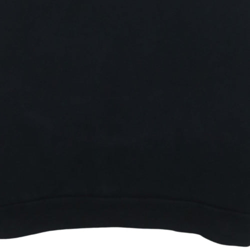 Adidas Men’s Black Pullover Hoodie M Logo 3-Stripes Sportswear