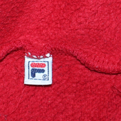 Fila Mens Red Crew Neck Sweatshirt L Classic Cotton