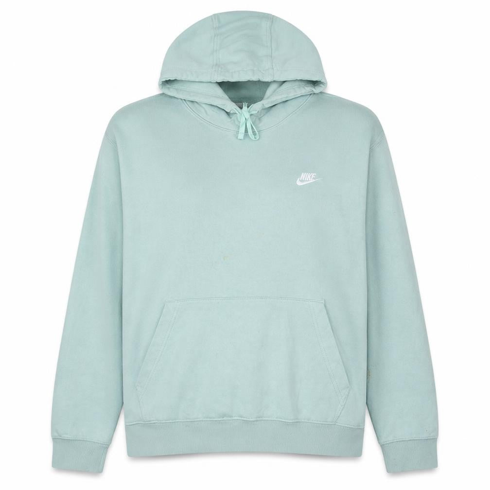 Front view of Nike Women’s Mint Green XL Pullover Hoodie 100% Cotton Sweatshirt