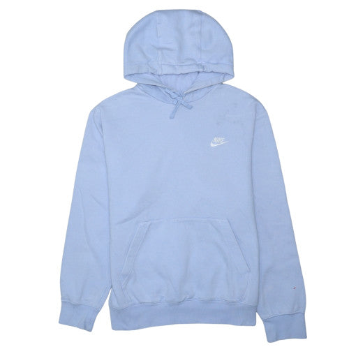 Nike Women's Light Blue Pullover Hoodie Medium Cotton Blend
