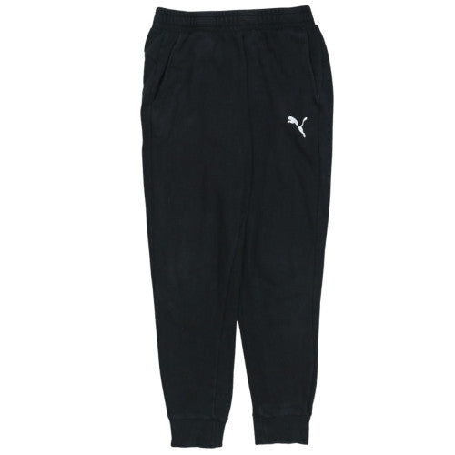 Puma Men's Black Jogger Trousers Size L Elastic Waist Sweatpants