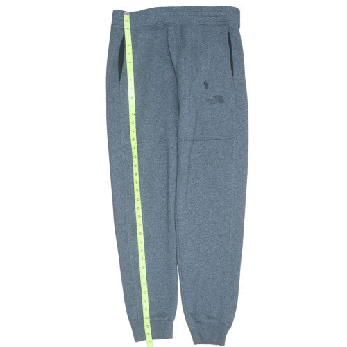 The North Face Men's Grey Fleece Jogger Trousers S Regular Fit