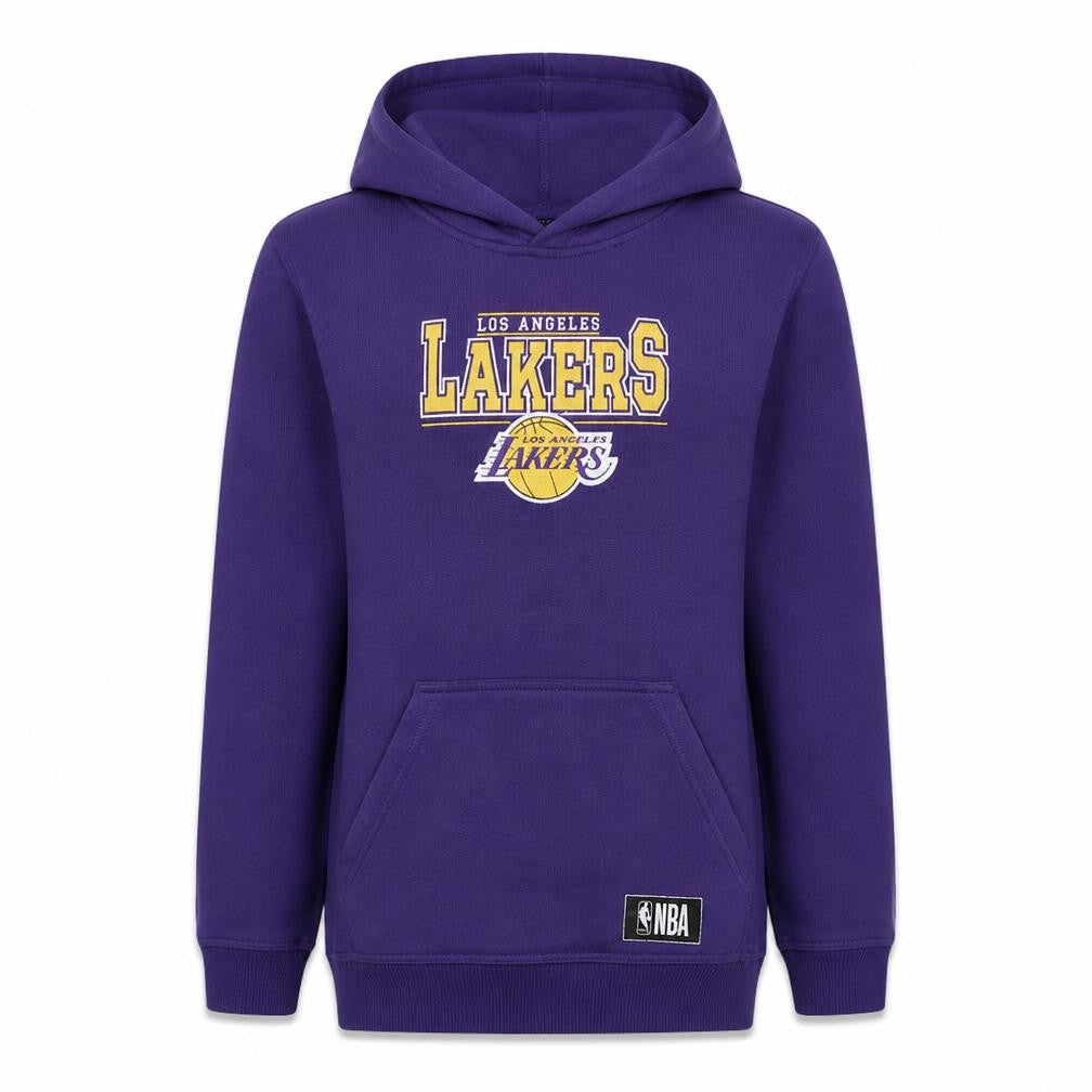NBA Los Angeles Lakers Boys Purple Pullover Hoodie - Size 14 Years
