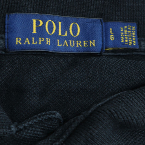 Ralph Lauren Men's Black Cotton Polo Shirt Size L Classic Fit