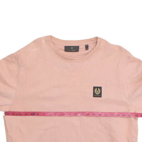 Belstaff Men's Pink 2XL Crew Neck Pullover Sweatshirt