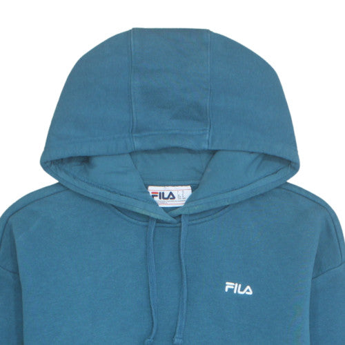 FILA Men's Blue Pullover Hoodie M Regular Fleece Sweatshirt
