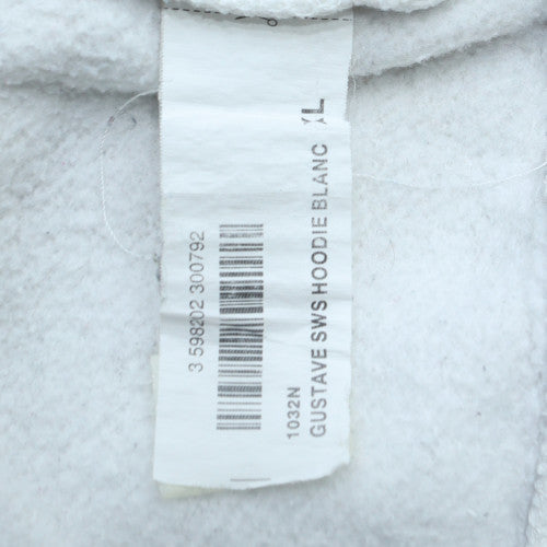 Ellesse Men’s White XL Pullover Hoodie with Logo Graphic Fleece