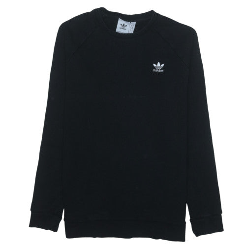 Adidas Men's Black Pullover Sweatshirt Size M Crew Neck Logo