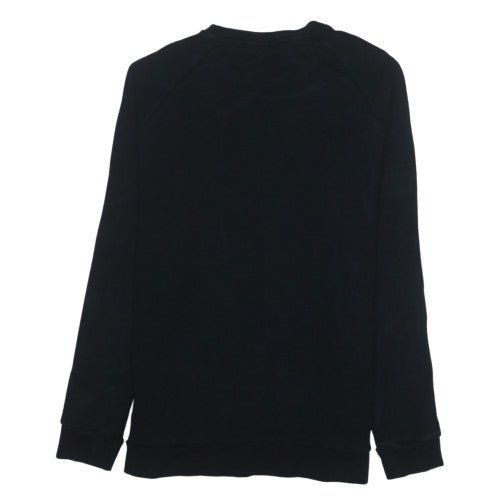 Adidas Men's Black Pullover Sweatshirt Size M Crew Neck Logo