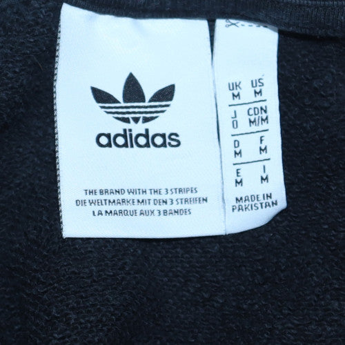 Adidas Men's Black Pullover Sweatshirt Size M Crew Neck Logo