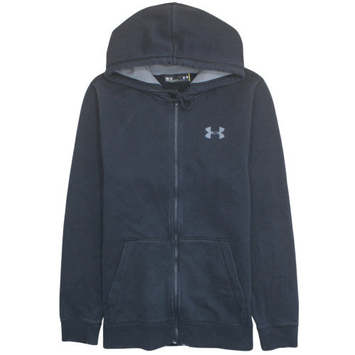 Under Armour Mens Black Full Zip Hoodie Medium Sports Fleece
