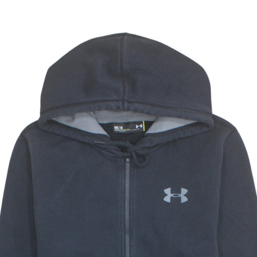 Under Armour Mens Black Full Zip Hoodie Medium Sports Fleece