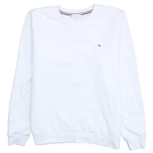 Tommy Hilfiger Men's White Crew Neck Pullover Sweatshirt M