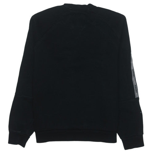 Lacoste Men's Black Relaxed Fit Crew Neck Logo Sweatshirt Size M