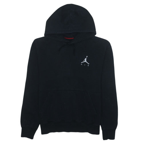 Jordan Mens Black Pullover Hoodie M Logo Graphic Cotton Blend