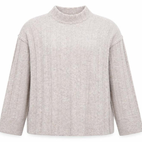 V by Very Women Beige Mock Neck Knit Jumper Size 12