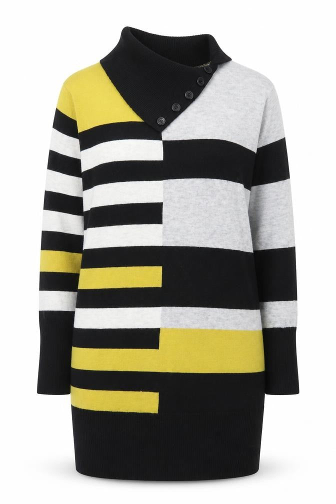 Roman Women’s Multicoloured Striped Knit Shift Dress Size 18