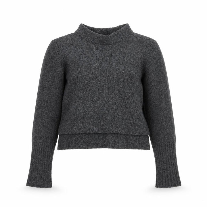 AllSaints Womens Grey Wool Blend High Neck Pullover Jumper XS