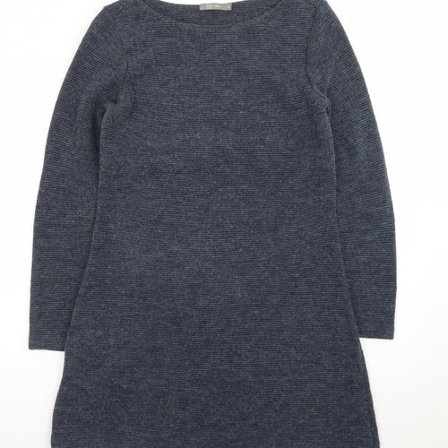 Lily & Me Women’s Blue Knit Long Sleeve Sweater Dress Size 12