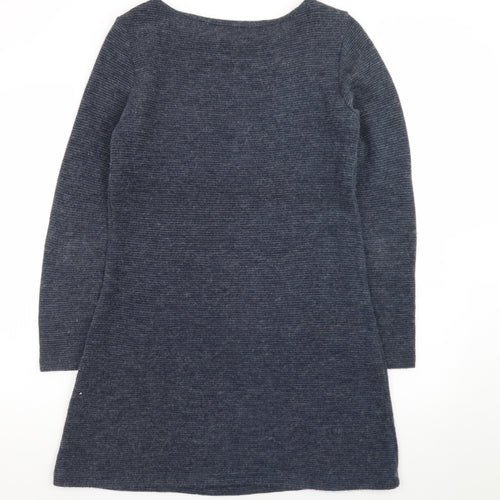 Lily & Me Women’s Blue Knit Long Sleeve Sweater Dress Size 12