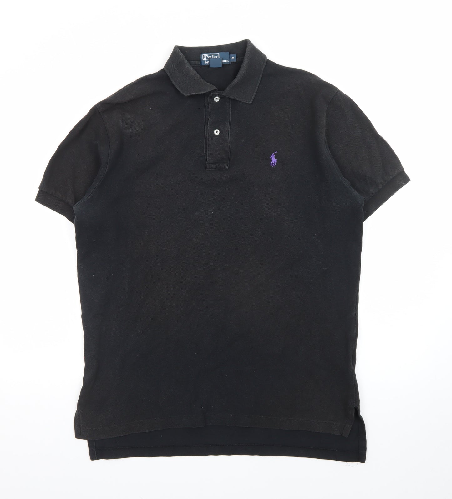 Polo Ralph Lauren Men's Black Cotton Short Sleeve Polo M