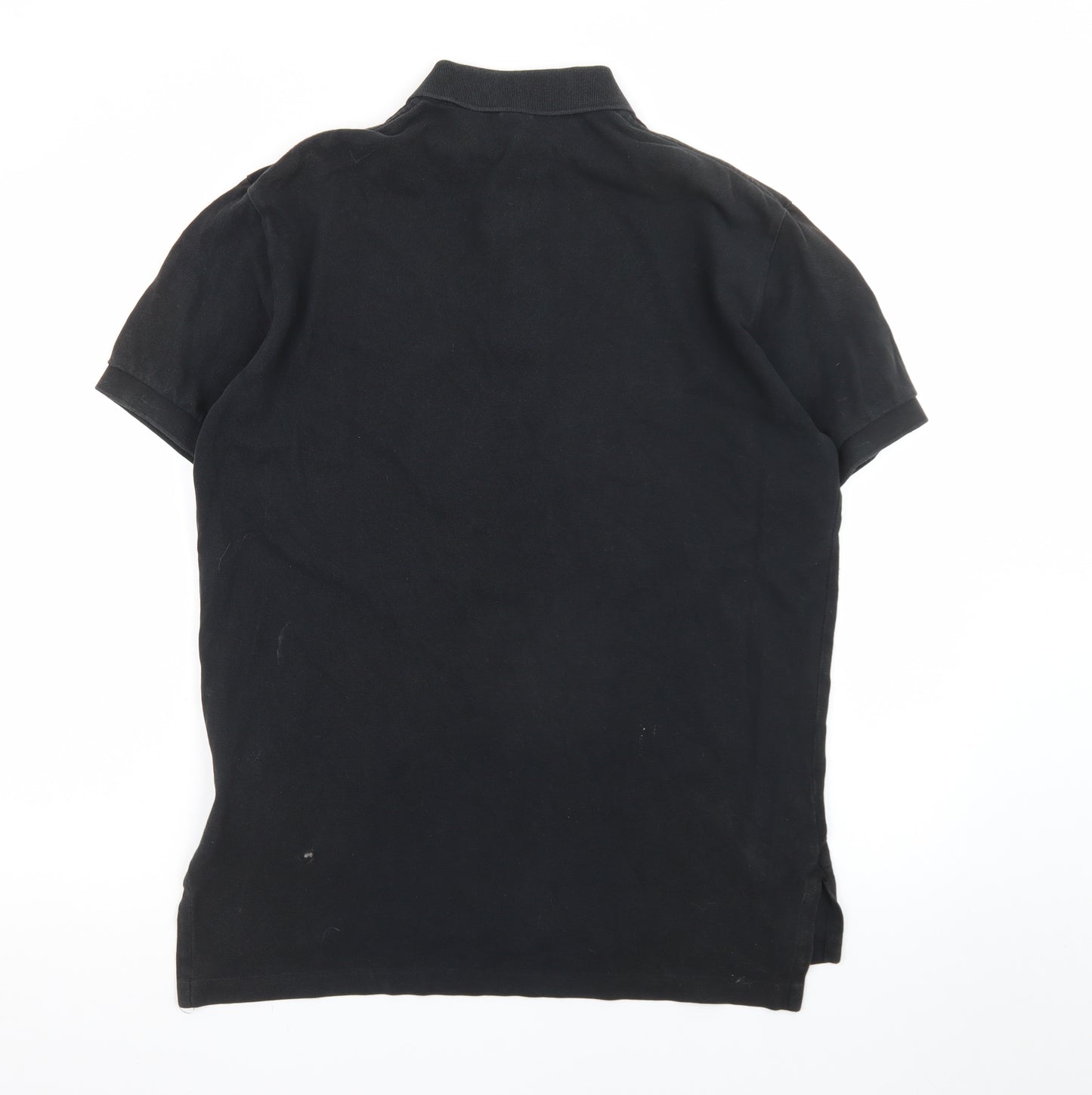 Polo Ralph Lauren Men's Black Cotton Short Sleeve Polo M