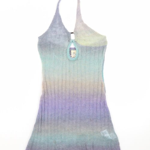 Urban Outfitters Women’s Multicoloured Halter Knit Slip Dress S