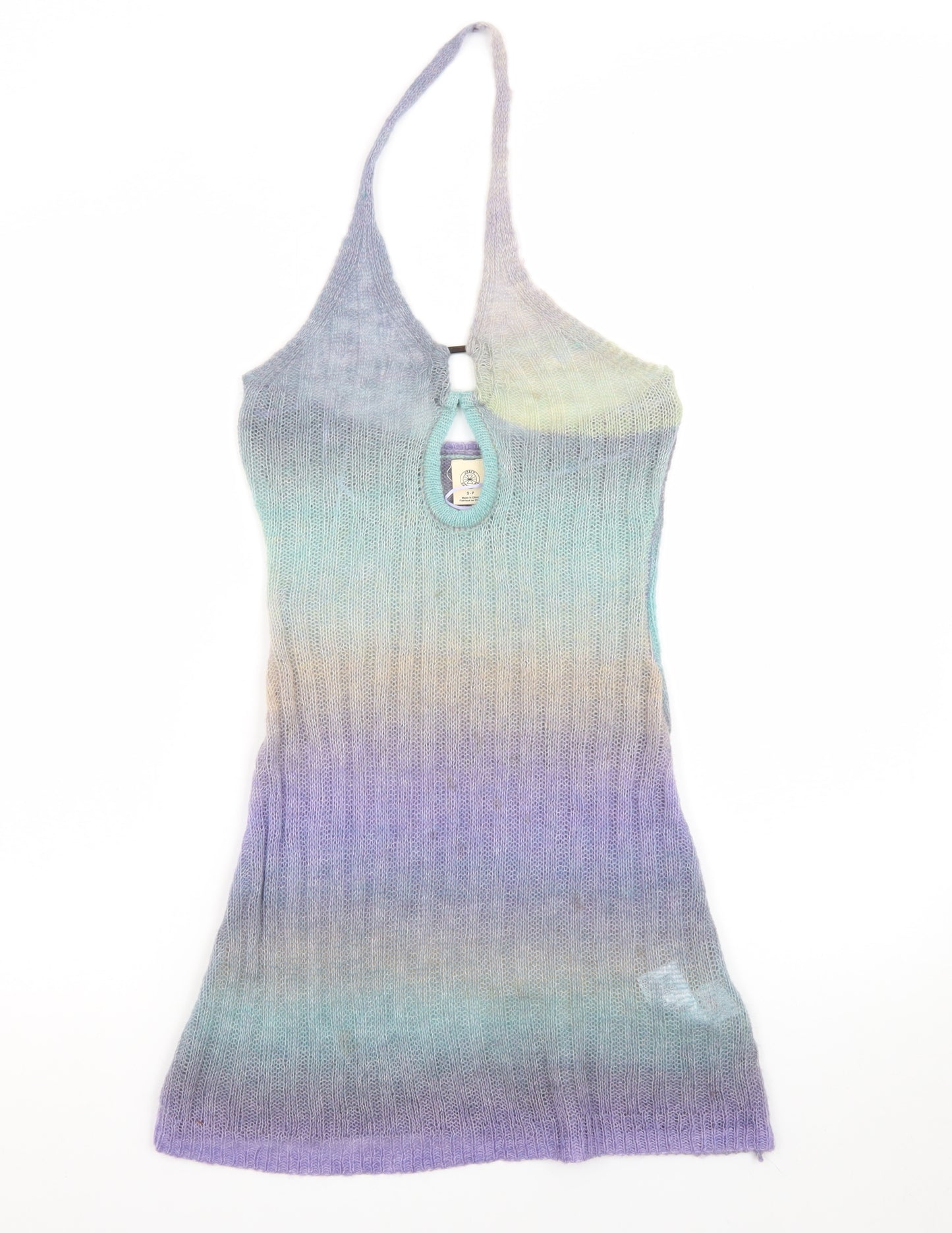 Urban Outfitters Women’s Multicoloured Halter Knit Slip Dress S
