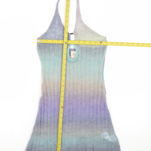 Urban Outfitters Women’s Multicoloured Halter Knit Slip Dress S