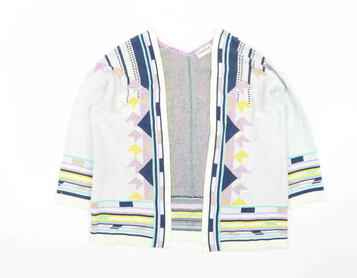 Marks and Spencer Womens Multicoloured Size 10 Aztec Knit Cardigan