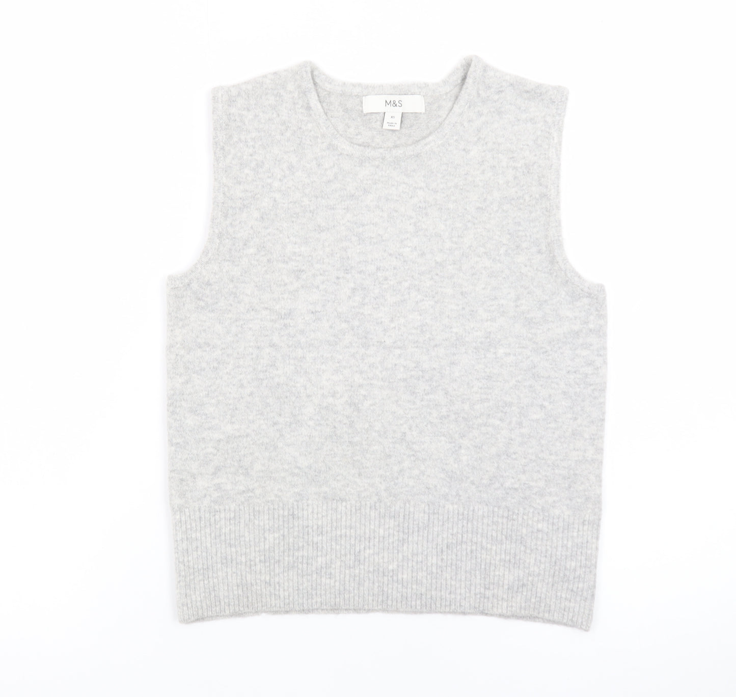 Marks and Spencer Womens Grey Knit Sleeveless Vest XS