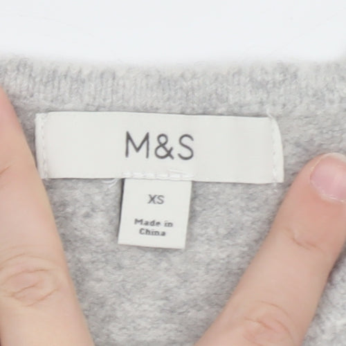 Marks and Spencer Womens Grey Knit Sleeveless Vest XS