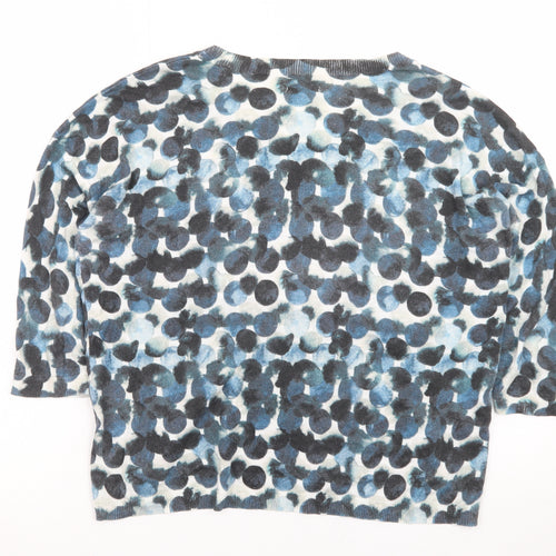 Jigsaw Women’s Multicoloured Cotton Silk Crew Neck Jumper Size S