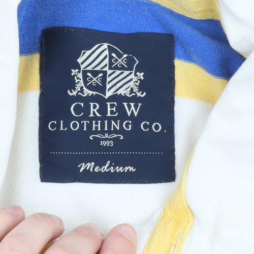 Crew Clothing Co. Men’s Blue Striped Long Sleeve Rugby Polo Shirt M