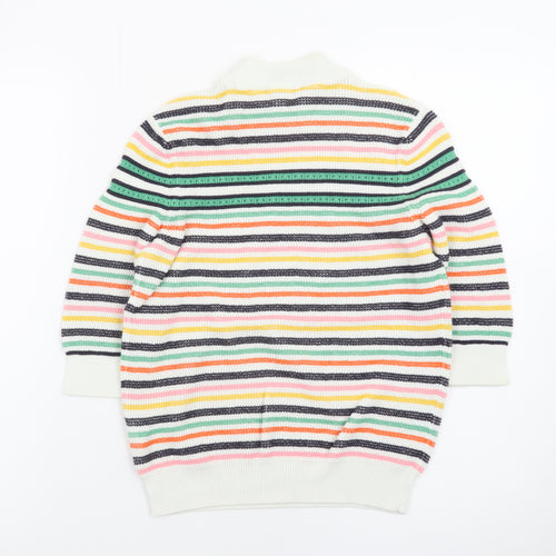 & Other Stories Women Multicoloured S Striped Mock Neck Pullover Jumper