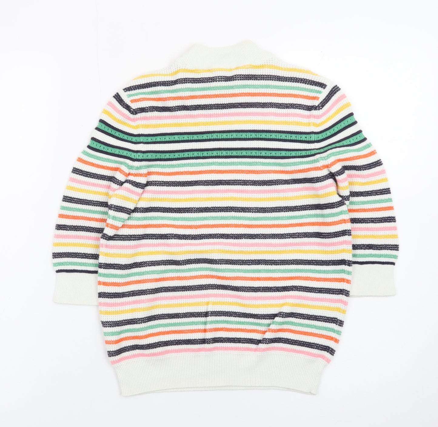 & Other Stories Women Multicoloured S Striped Mock Neck Pullover Jumper