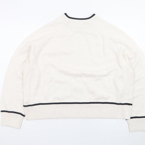 Marks and Spencer Women Ivory XL Crew Neck Pullover Jumper