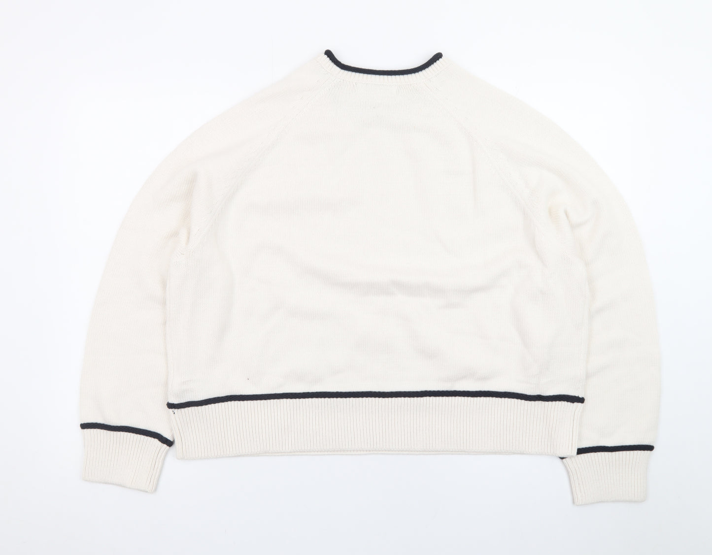 Marks and Spencer Women Ivory XL Crew Neck Pullover Jumper