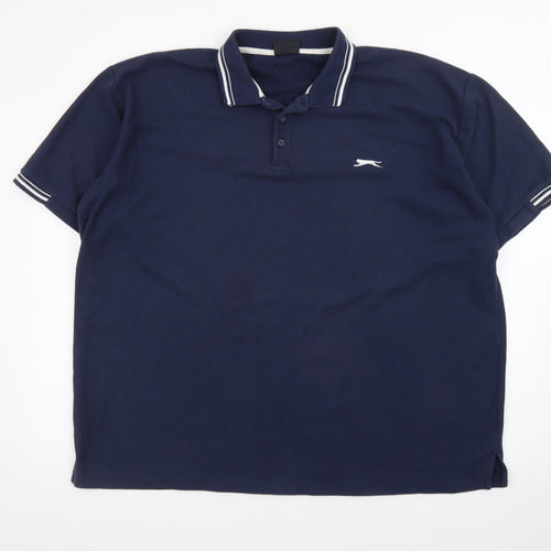 Slazenger Men’s Navy Blue 3XL Cotton Polo Shirt Classic Sports Style