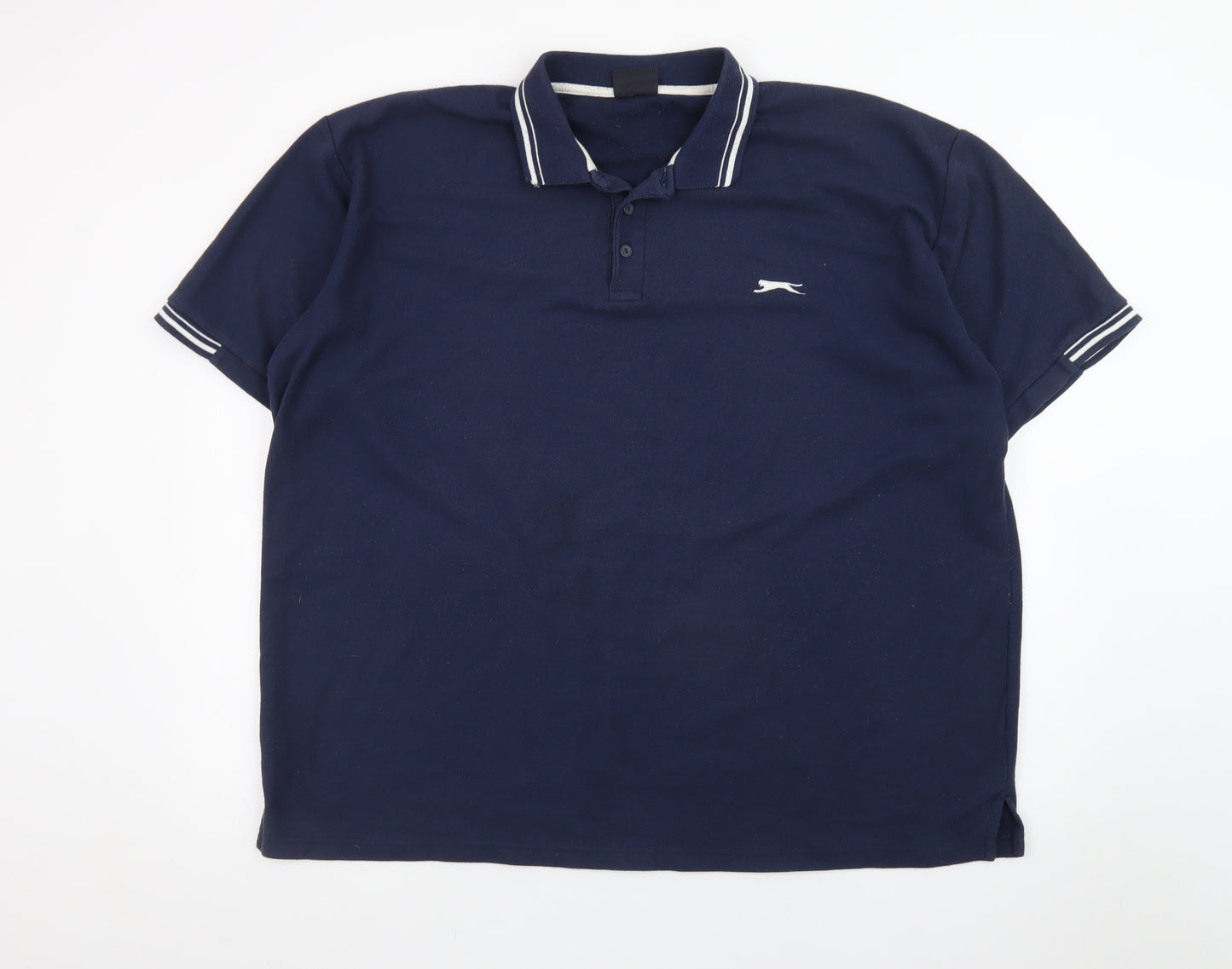 Slazenger Men’s Navy Blue 3XL Cotton Polo Shirt Classic Sports Style