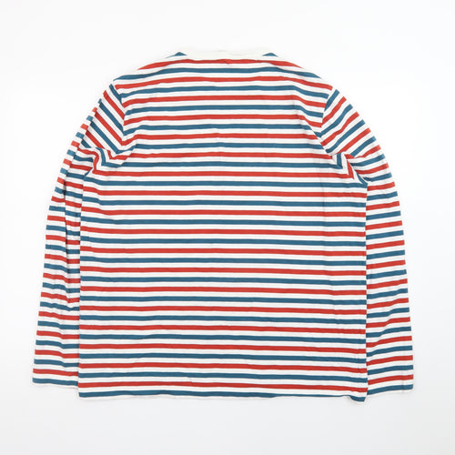 Seasalt Cornwall Men's Multicoloured Striped Long Sleeve T-Shirt L