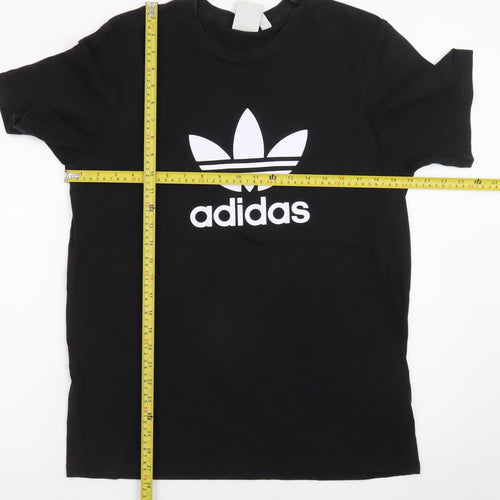 Adidas Women’s Black Classic Trefoil Logo T-Shirt Size M
