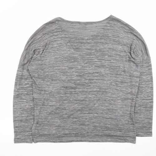 Vero Moda Women’s Grey Long Sleeve Jersey T-Shirt Size L