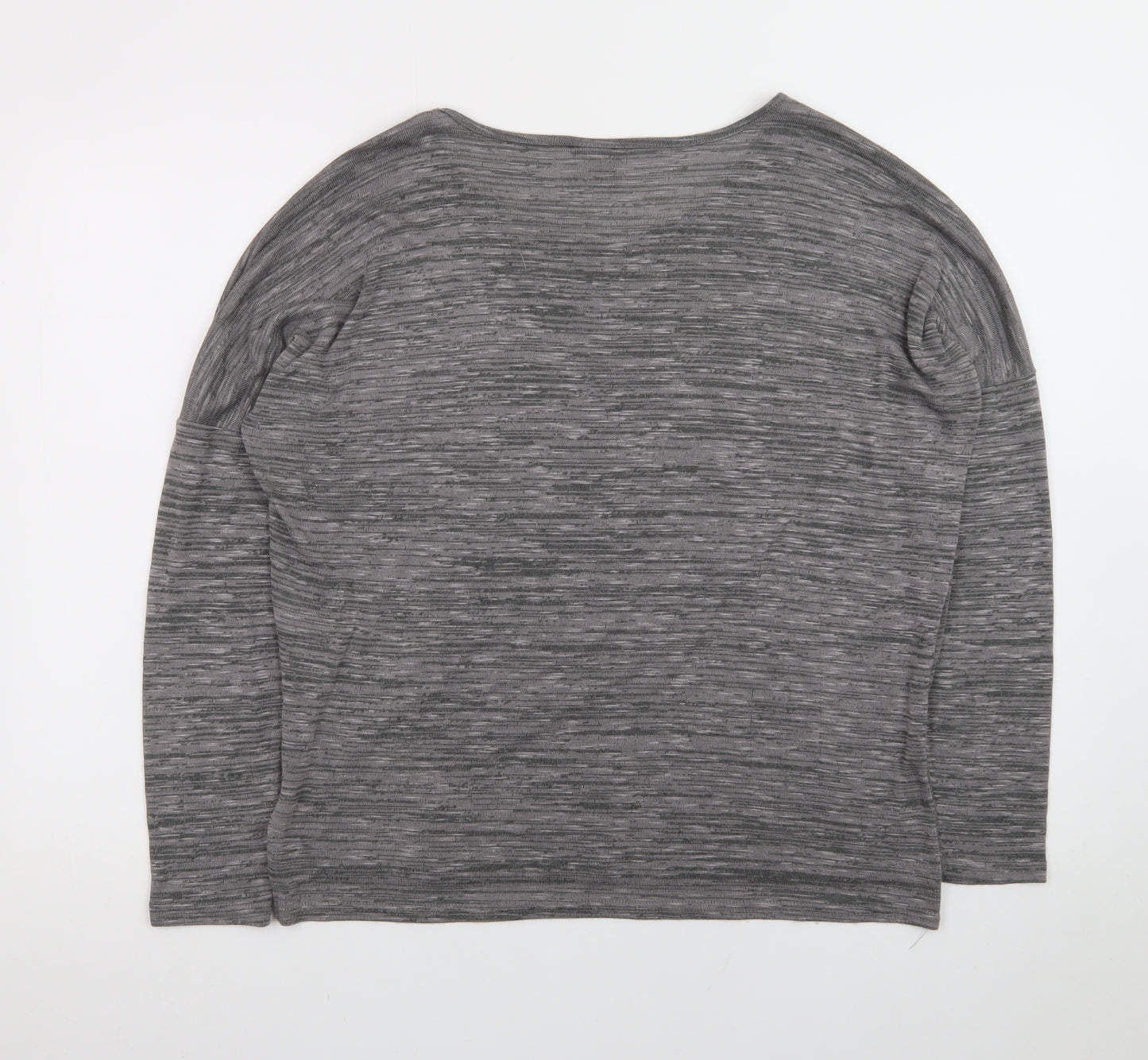 Vero Moda Women’s Grey Long Sleeve Jersey T-Shirt Size L