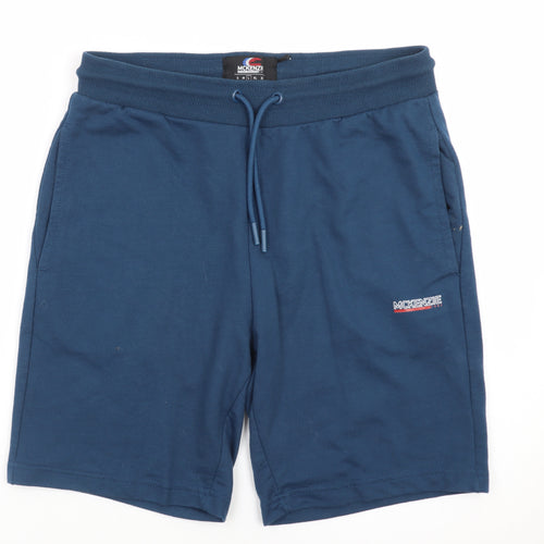 McKenzie Men's Blue L Sweat Shorts Jersey Cotton Blend