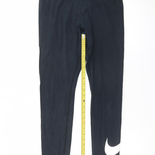 Nike Womens Black L Leggings Stretch Breathable Athleisure
