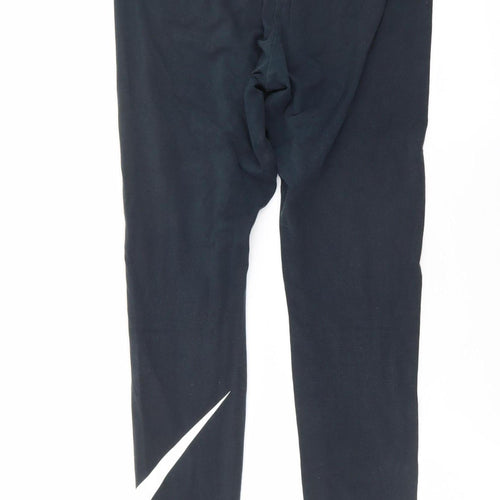 Nike Womens Black L Leggings Stretch Breathable Athleisure