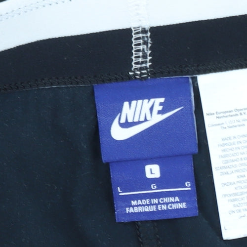 Nike Womens Black L Leggings Stretch Breathable Athleisure