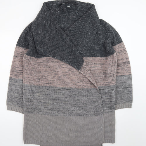 Next Women’s Grey XL Chunky Knit Open Cardigan Winter Jumper